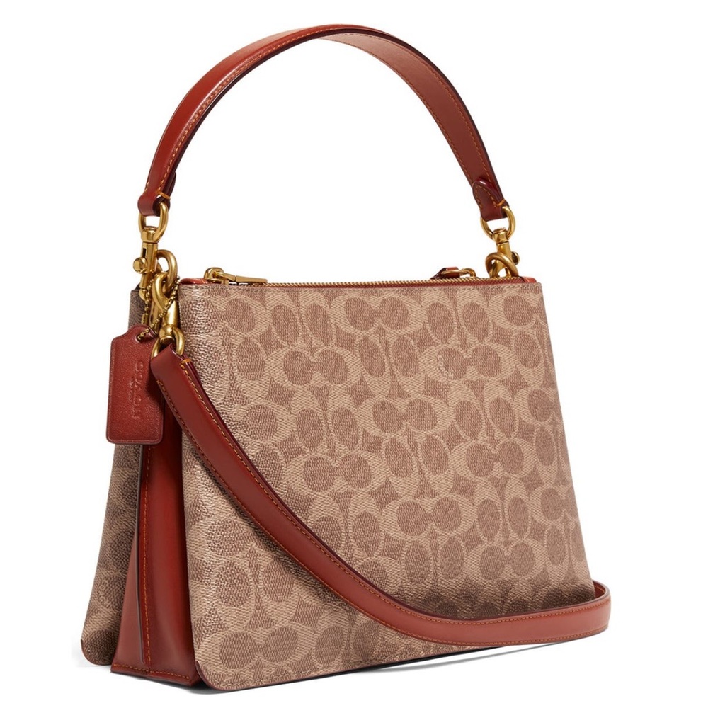 COACH turnlock clasp  satchel